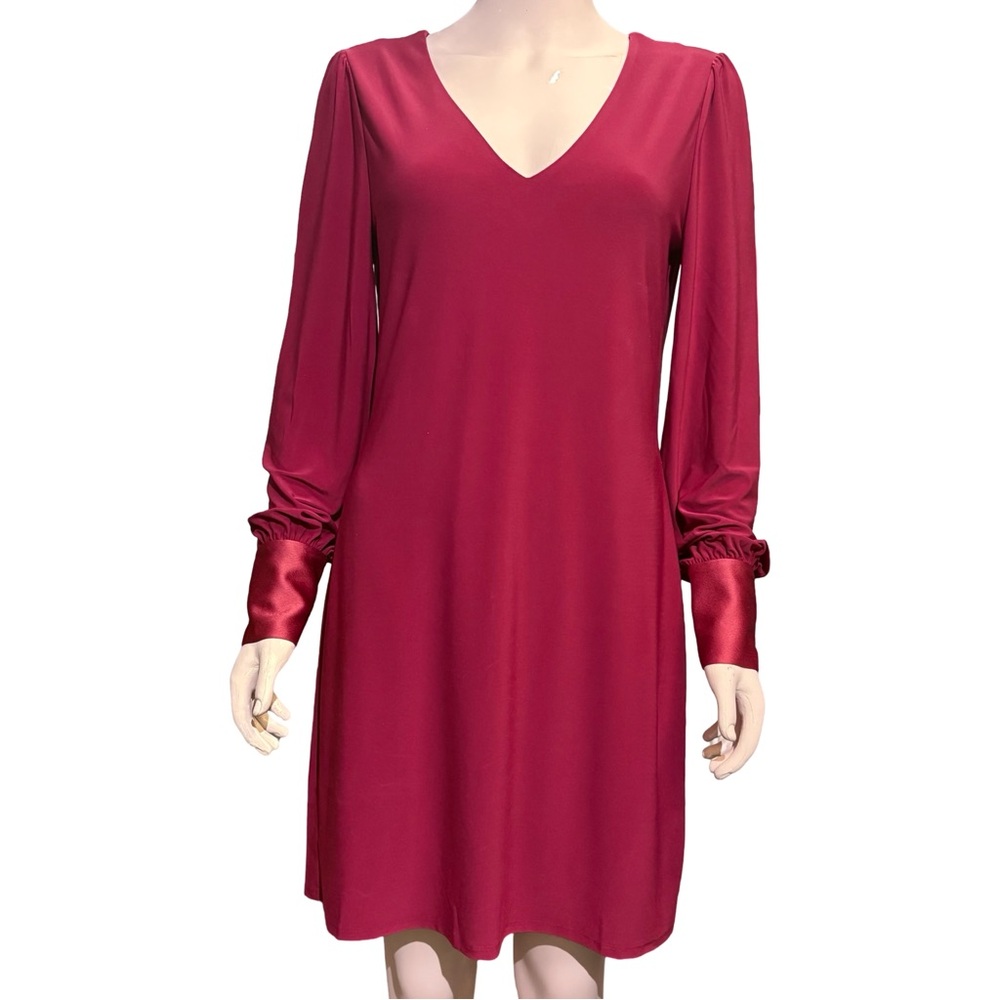 🔥 White House Black Market Satin Cuff Long Sleeve Dress Size Small Women’s